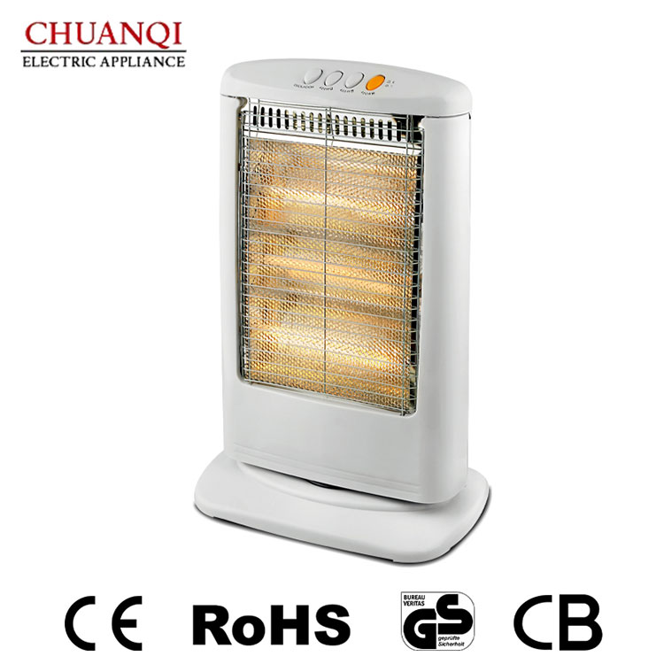 ریموٹ کے ساتھ 1200W 3 ٹیوبز ہیلوجن ہیٹر