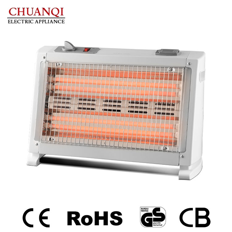 ہیومیڈیفائر اور ٹربو فین کے ساتھ 1600W 4 ٹیوبز کوارٹج ہیٹر